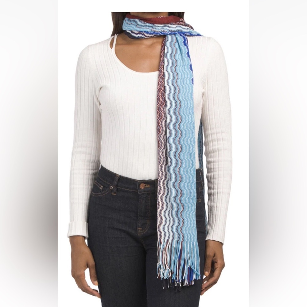 Missoni Women’s Sciappa Scarf wool blend Italy NWT